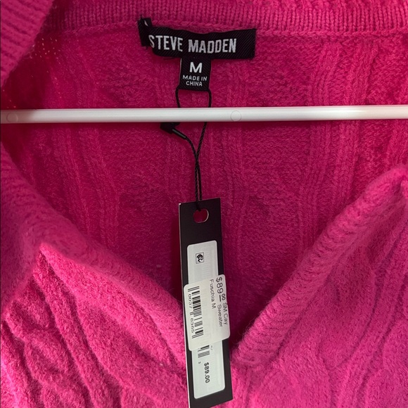 Steve Madden Fushia Cay Sweater - Picture 2 of 5